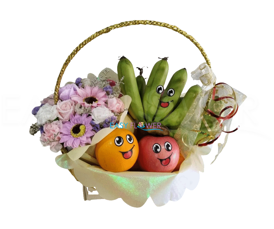 Fruit Basket Pink Purple 