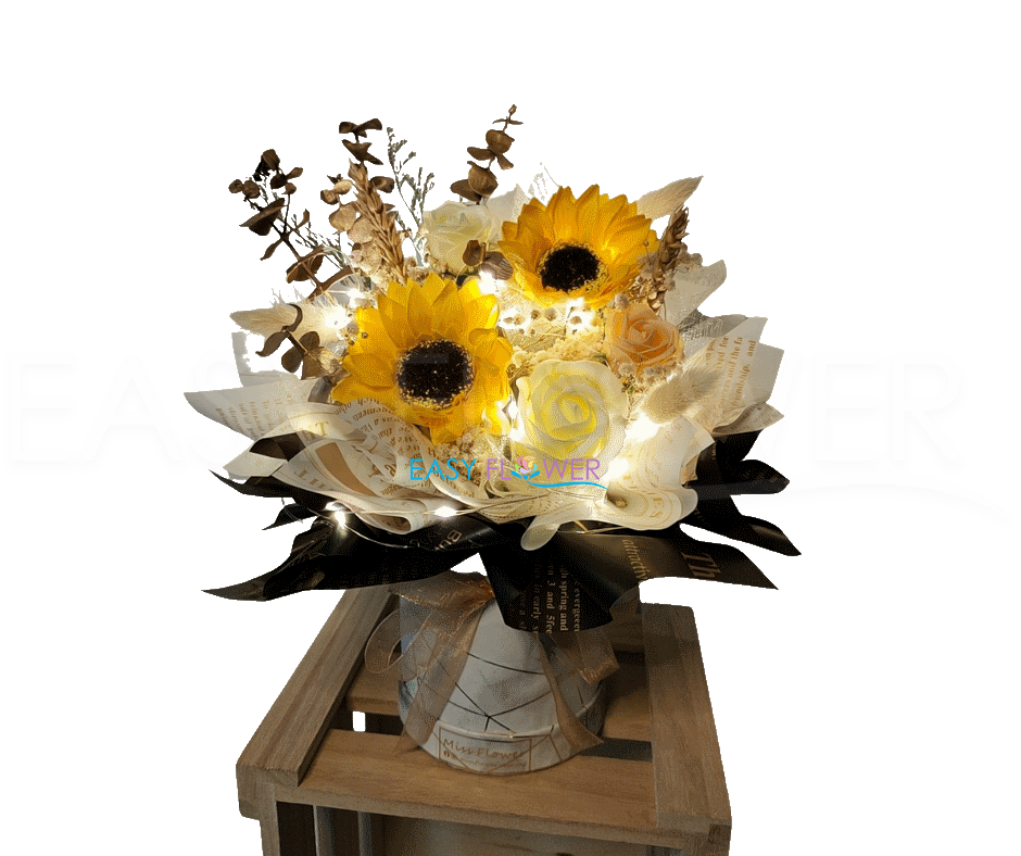 Anniversary LED Sunflower Table